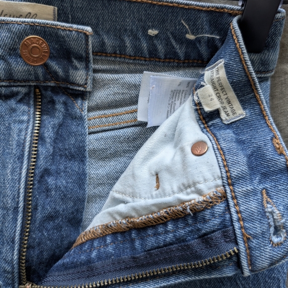 Madewell Perfect Vintage Straight Crop Jean - Picture 3 of 3